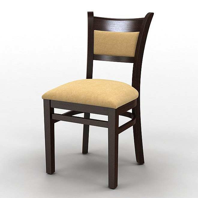 Деревянные стулья с мягкими сиденьями