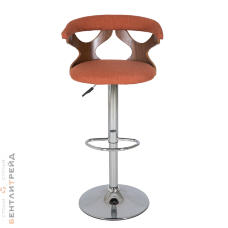 Стул барный JY-1993 WALNUT/ORANGE (1012-9) ткань