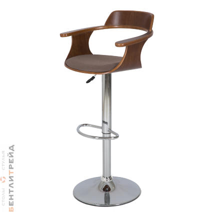 Стул барный JY-1881 WALNUT/LIGHT BROWN (1021-27) на газлифте