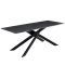 DT330 Стол обеденный Austrilia sand black 200*80*76, керамич. столешница, основание металл                     черный - стол с керамической столешницей для гостиной и кухни.