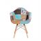 Стул Eames BT827 Пэтчворк 3 деревянный стул для дома