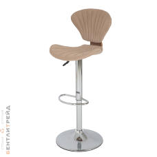 Стул барный JY-1966 Walnut/Beige(1021-4)