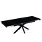 DT777 Стол обеденный раскладной Shashi black, 160-240*90, керамич. столеш., основание металл                     черный - стол с керамической столешницей для гостиной и кухни.