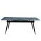 DT303 Стол обеденный расклад. Amazon green 160-200*90, керамич. столеш., основание металл черный - стол с керамической столешницей для гостиной и кухни.