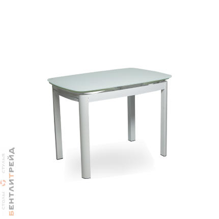 Стол стеклянный раскладной Шанель Белый Маленький Размер - стеклянный стол для дома: гостиной и кухни в интернет-магазине Бентли Трейд.