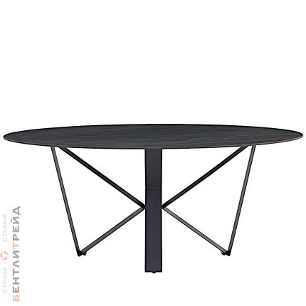 DT555 Стол обеденный AustriIia sand black 180*90*75,керамическая столешница, основание металл                     черный - стол с керамической столешницей для гостиной и кухни.
