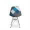 Стул Eames BT825 Пэтчворк 4 на металлических ножках