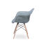 Стул Eames 2BT Серый Прозрачный Пластик - пластиковый интерьерный стул для дома.