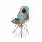 Стул Eames BT825 Пэтчворк 6 на металлических ножках