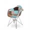 Стул Eames BT827 Пэтчворк 6 на металлических ножках