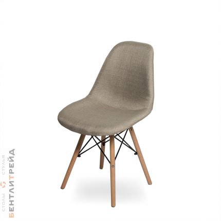 Стул Eames BT825 Темно-Бежевая Ткань деревянный стул для дома