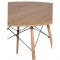 Стол Eames 4BT Бук Деревянный диаметр 80см - деревянный обеденный стол для кухни и гостиной.