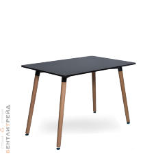 Стол Eames 9BT Черный 100*60*75см Деревянный прямоугольный 