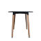 Стол Eames 9BT Черный Деревянный прямоугольный 110*70*75см - деревянный обеденный стол для кухни и гостиной.
