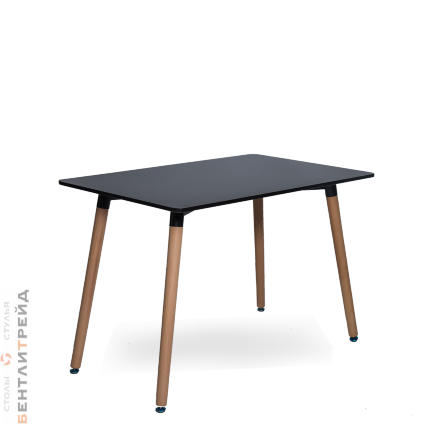 Стол Eames 9BT Черный 120*70*75см Деревянный прямоугольный  - деревянный обеденный стол для кухни и гостиной.