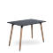 Стол Eames 9BT Черный 120*70*75см Деревянный прямоугольный  - деревянный обеденный стол для кухни и гостиной.